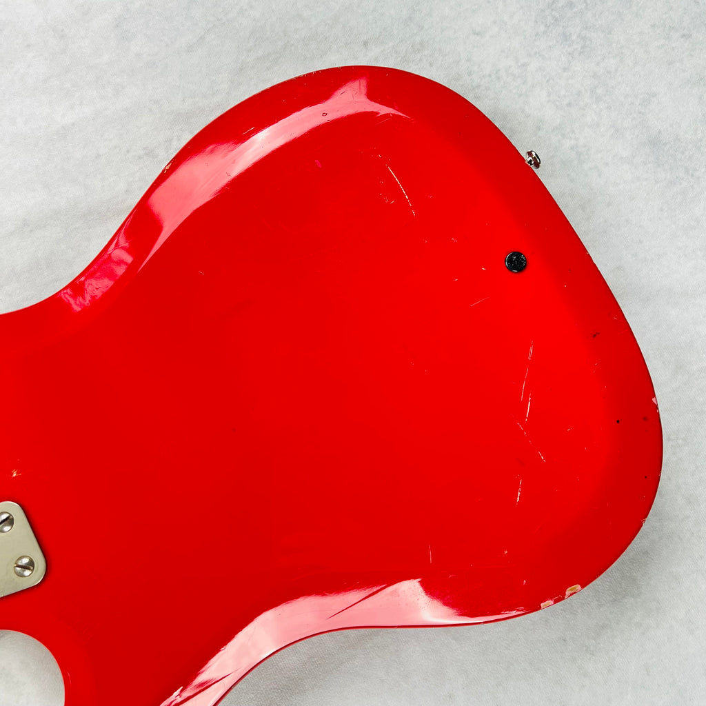 1966 Hagstrom II F-200 Vintage Electric Guitar - Red - 15