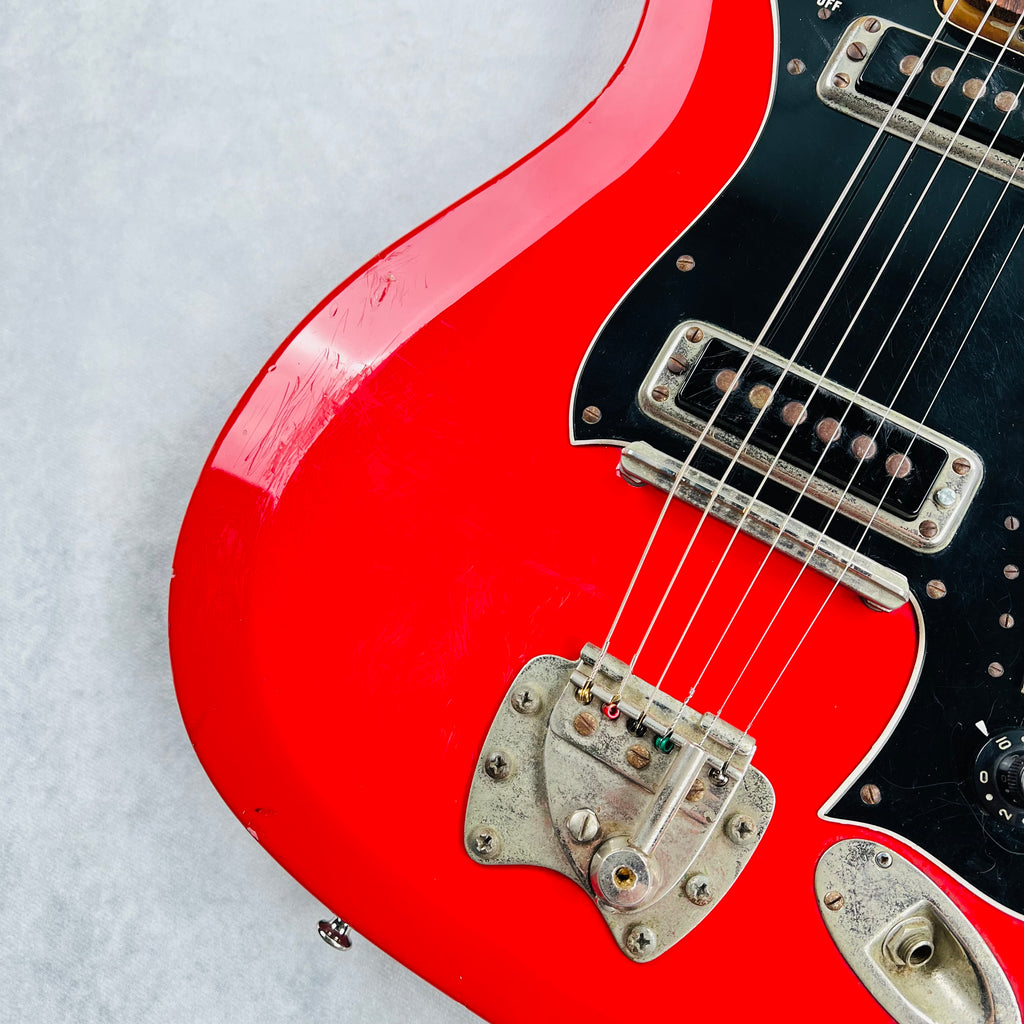 1966 Hagstrom II F-200 Vintage Electric Guitar - Red - 4