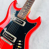1966 Hagstrom II F-200 Vintage Electric Guitar - Red - 6