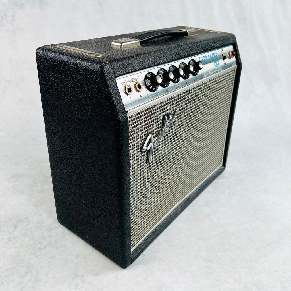1968 Fender Vibro Champ Amplifier Drip Edge - Black - 11