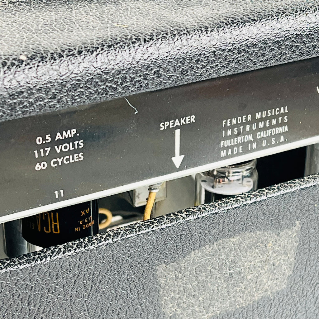 1968 Fender Vibro Champ Amplifier Drip Edge - Black - 15