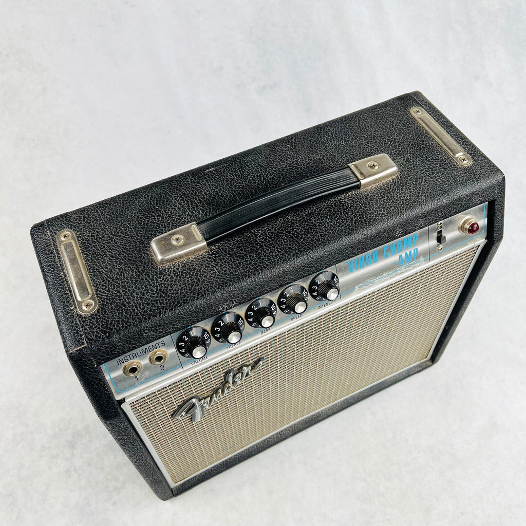 1968 Fender Vibro Champ Amplifier Drip Edge - Black - 2