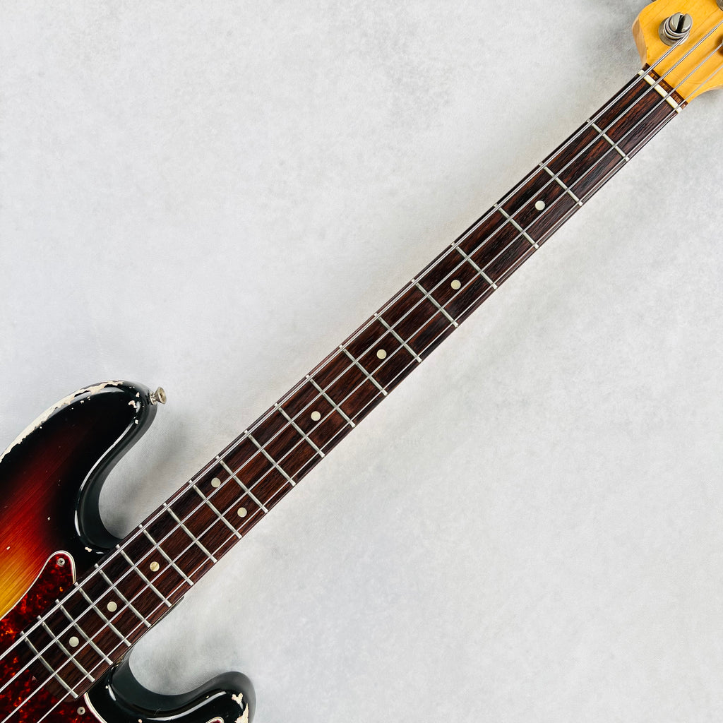 1970 Fender Precision Bass P-Bass Rosewood Fretboard Vintage Bass Guitar - Sunburst - 12