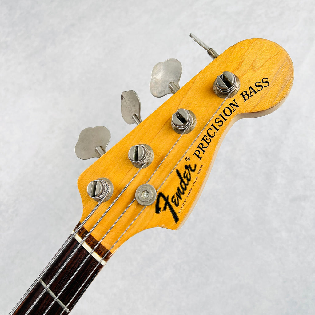 1970 Fender Precision Bass P-Bass Rosewood Fretboard Vintage Bass Guitar - Sunburst - 13