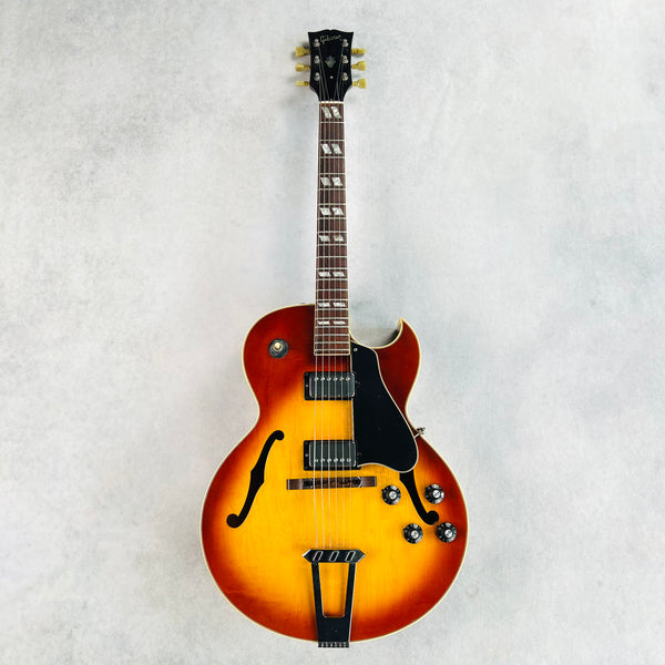 1970 Gibson ES-175D Vintage Hollow Body Electric Guitar Cherry Sunburst - 2