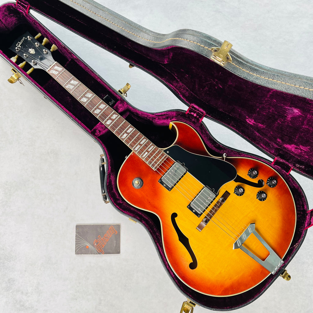 1970 Gibson ES-175D Vintage Hollow Body Electric Guitar Cherry Sunburst - 23
