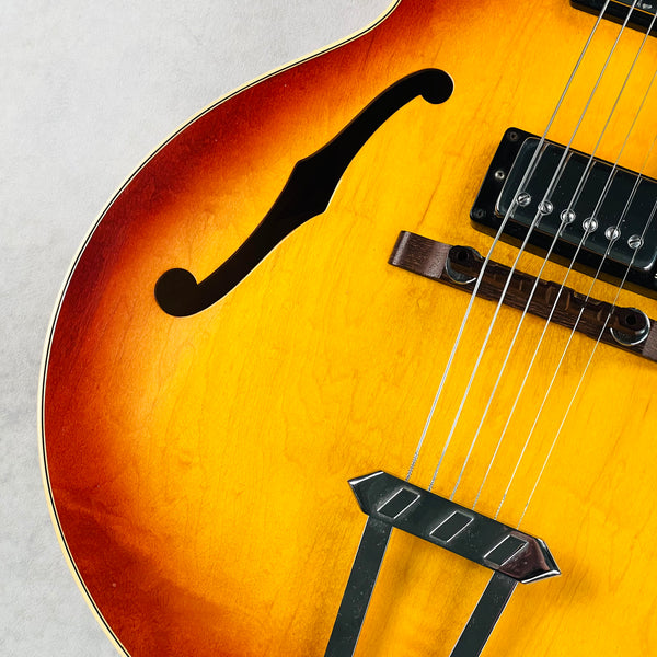 1970 Gibson ES-175D Vintage Hollow Body Electric Guitar Cherry Sunburst - 4