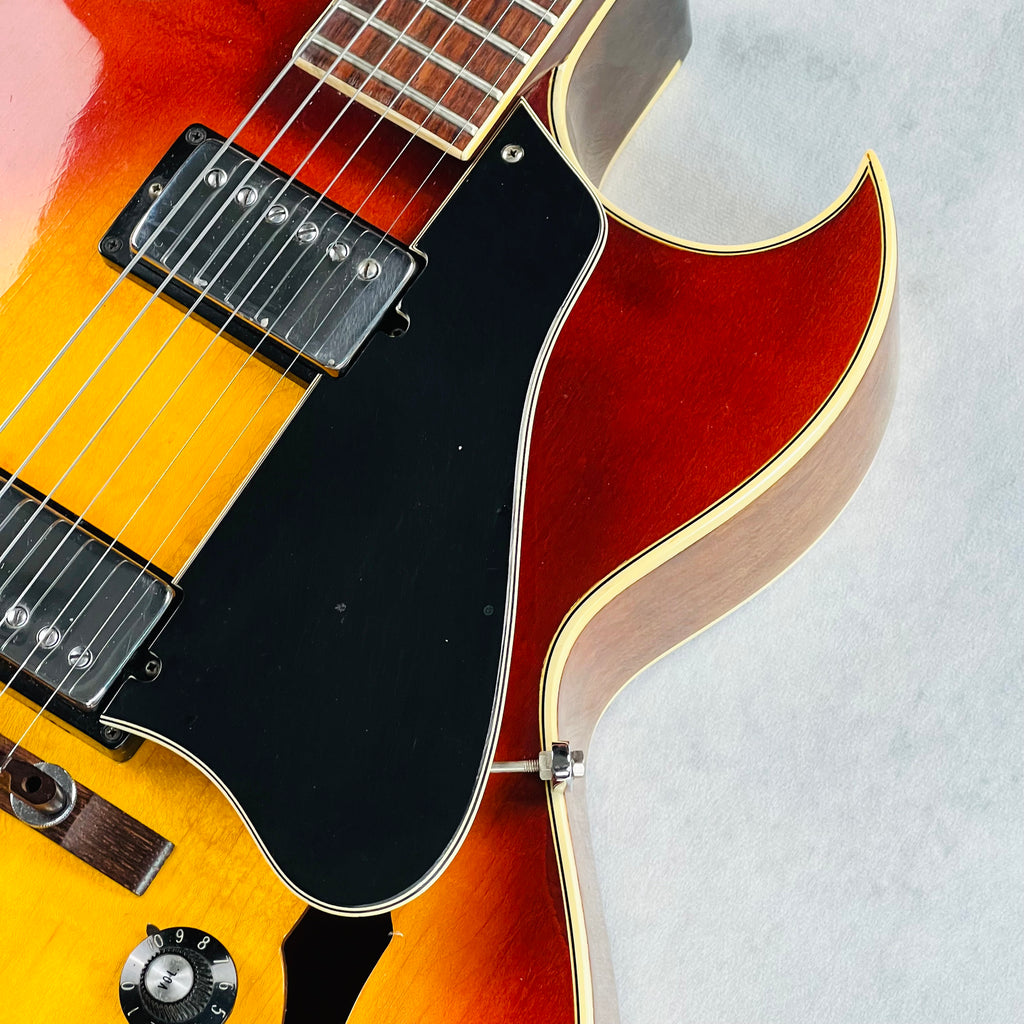 1970 Gibson ES-175D Vintage Hollow Body Electric Guitar Cherry Sunburst - 7