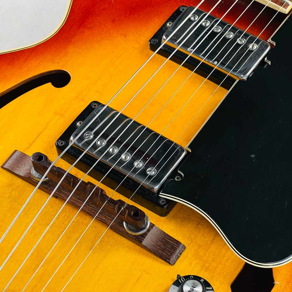 1970 Gibson ES-175D Vintage Hollow Body Electric Guitar Cherry Sunburst - 8