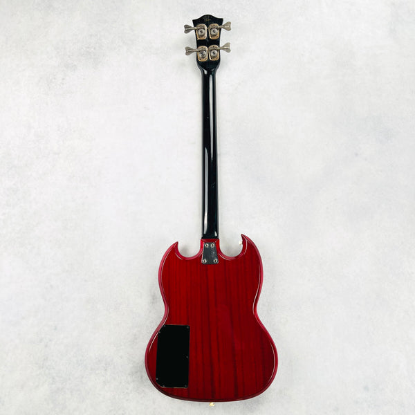 1970s Hofner Model 187 4-String Vintage Electric Bass Guitar - Cherry - 11