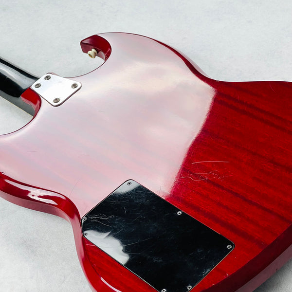 1970s Hofner Model 187 4-String Vintage Electric Bass Guitar - Cherry - 14