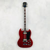 1970s Hofner Model 187 4-String Vintage Electric Bass Guitar - Cherry - 2