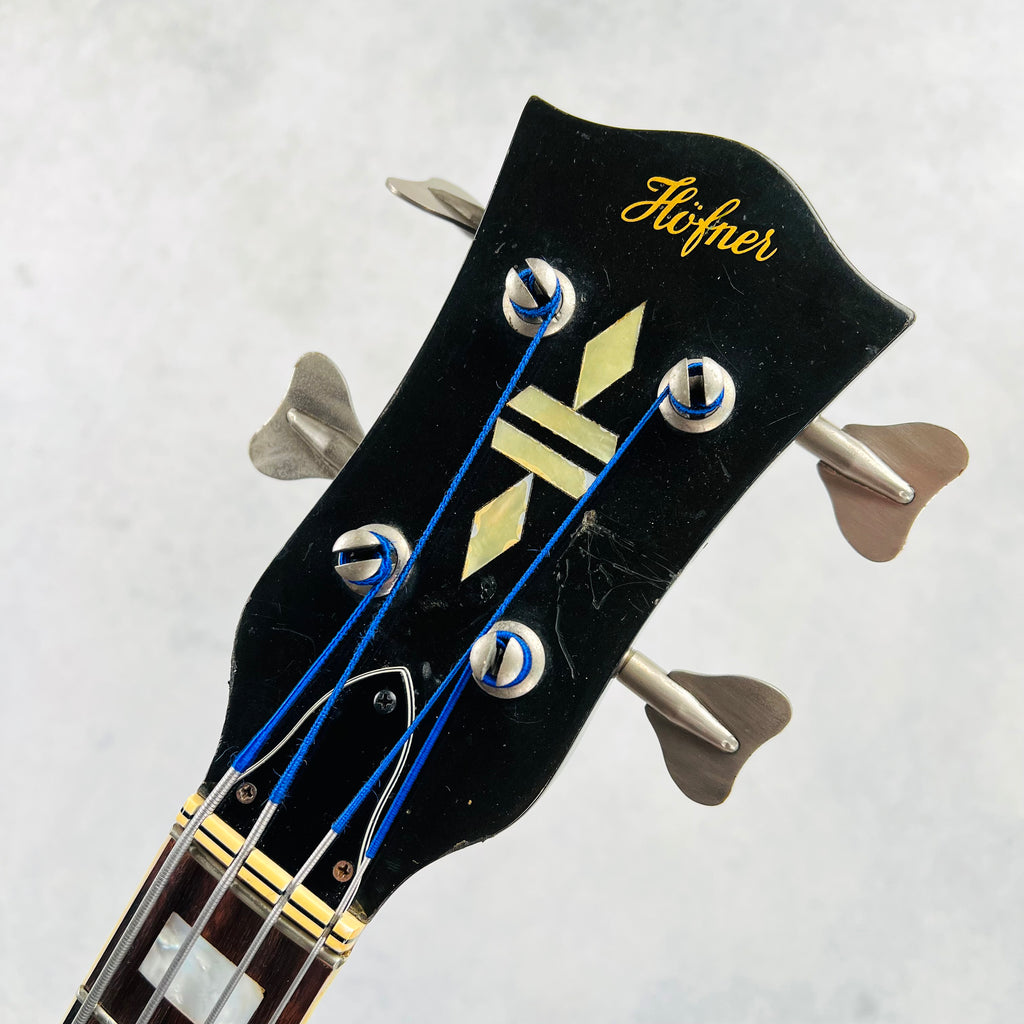 1970s Hofner Model 187 4-String Vintage Electric Bass Guitar - Cherry - 9