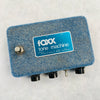 1970s Foxx Tone Machine Octave Fuzz Vintage Guitar Effects Pedal Blue Velvet - 1