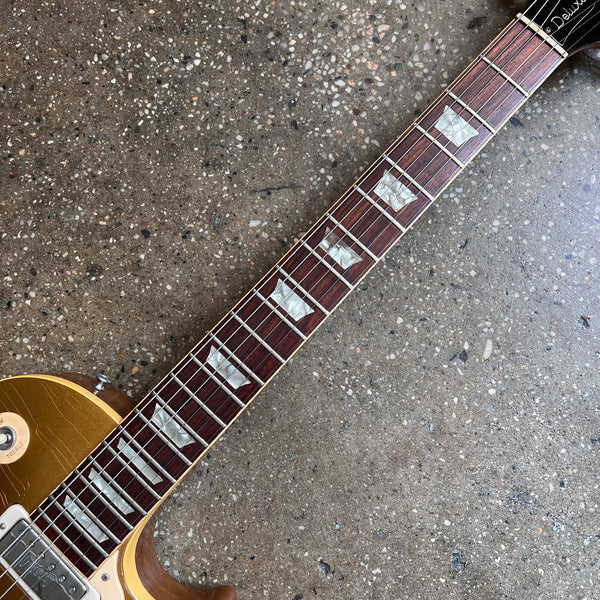 Gibson Les Paul Deluxe 1972 Vintage Electric Guitar - Goldtop - 10