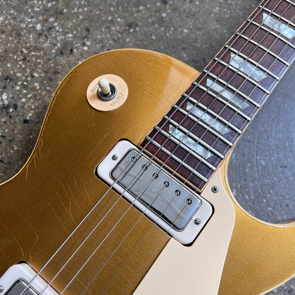 Gibson Les Paul Deluxe 1972 Vintage Electric Guitar - Goldtop - 3