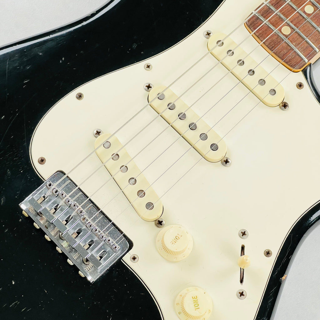 1973 Fender Stratocaster Hardtail Vintage Electric Guitar Rosewood Fingerboard Black Finish - 7