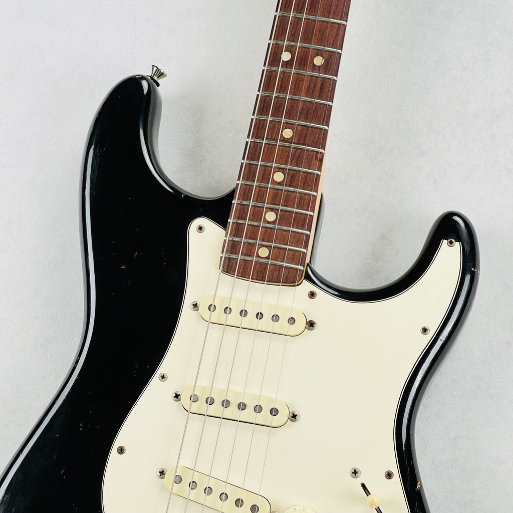 1973 Fender Stratocaster Hardtail Vintage Electric Guitar Rosewood Fingerboard Black Finish - 3