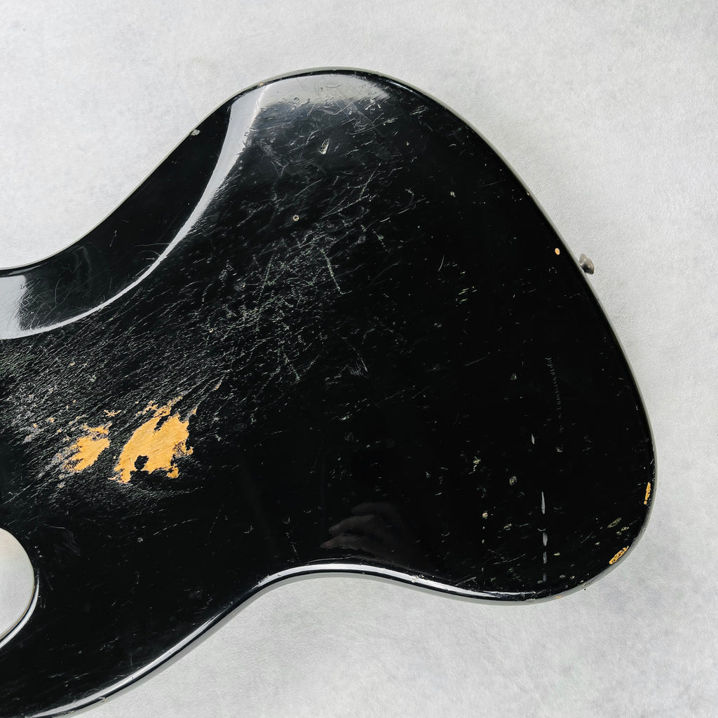 1974 Fender Jazz Bass Black Maple Neck Vintage Bass Guitar - 14