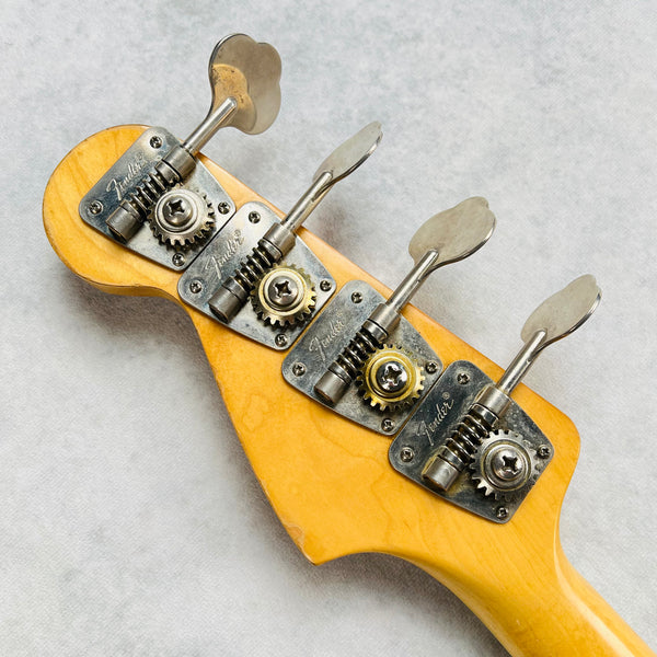 1974 Fender Jazz Bass Black Maple Neck Vintage Bass Guitar - 18