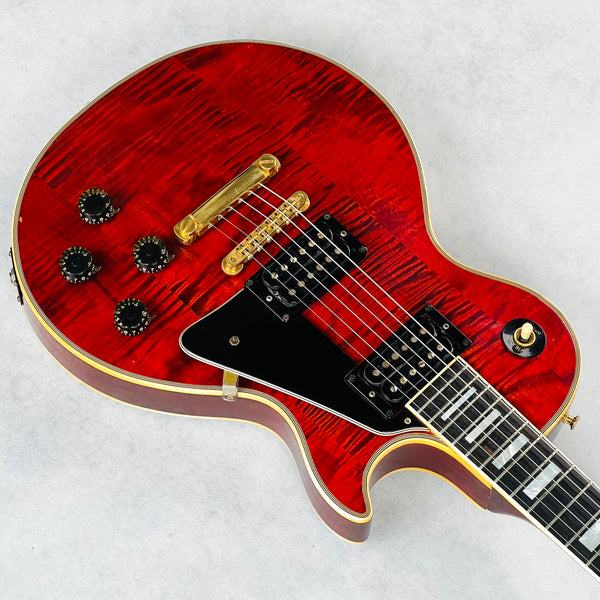 Gibson Les Paul Custom Flame Top 1974 - Cherry - 11