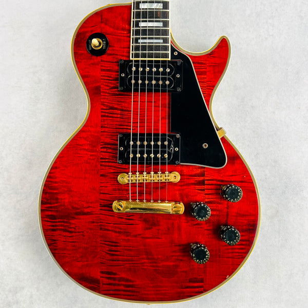 Gibson Les Paul Custom Flame Top 1974 - Cherry - 1