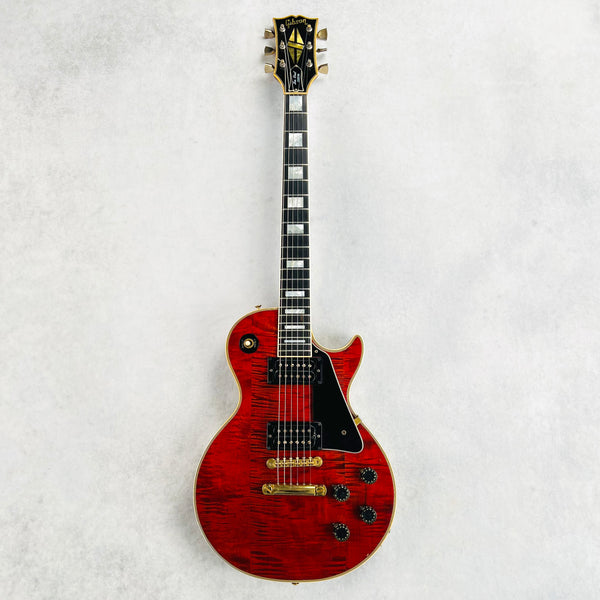 Gibson Les Paul Custom Flame Top 1974 - Cherry - 2