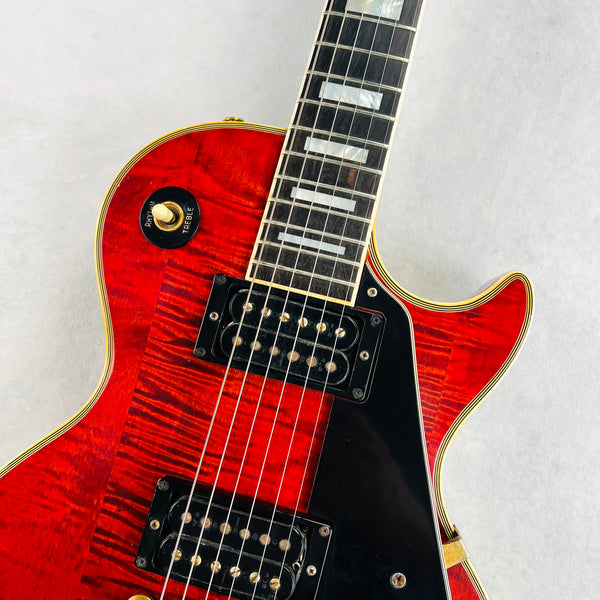 Gibson Les Paul Custom Flame Top 1974 - Cherry - 3