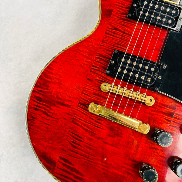 Gibson Les Paul Custom Flame Top 1974 - Cherry - 4