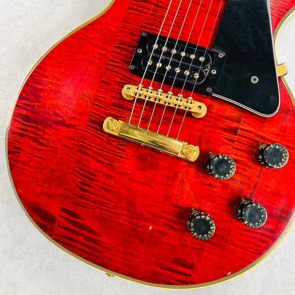 Gibson Les Paul Custom Flame Top 1974 - Cherry - 5