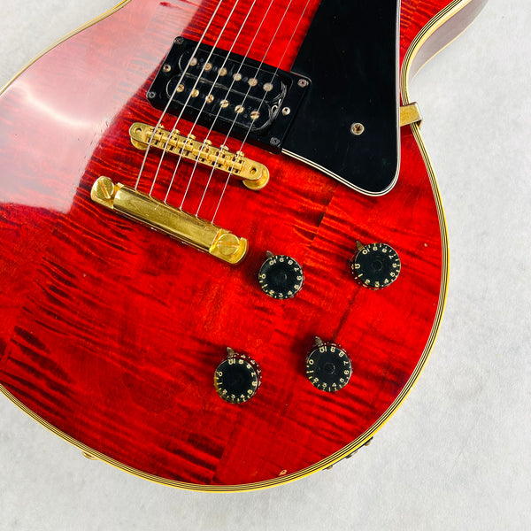 Gibson Les Paul Custom Flame Top 1974 - Cherry - 6