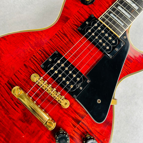 Gibson Les Paul Custom Flame Top 1974 - Cherry - 7