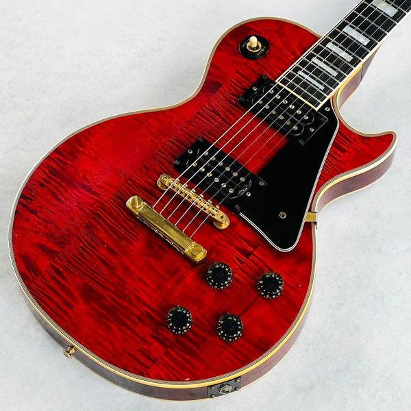 Gibson Les Paul Custom Flame Top 1974 - Cherry - 8