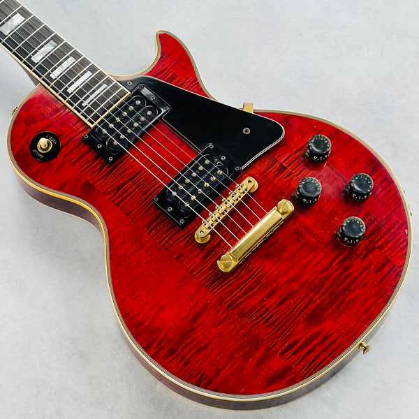 Gibson Les Paul Custom Flame Top 1974 - Cherry - 9