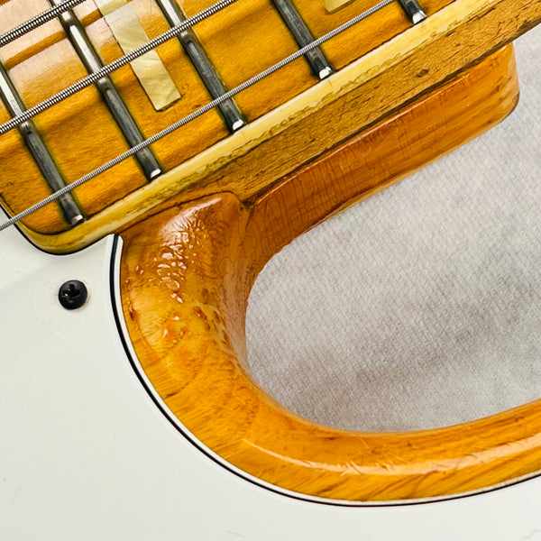 1975 Fender Jazz Bass Ash Body Natural Vintage Bass Guitar - 10