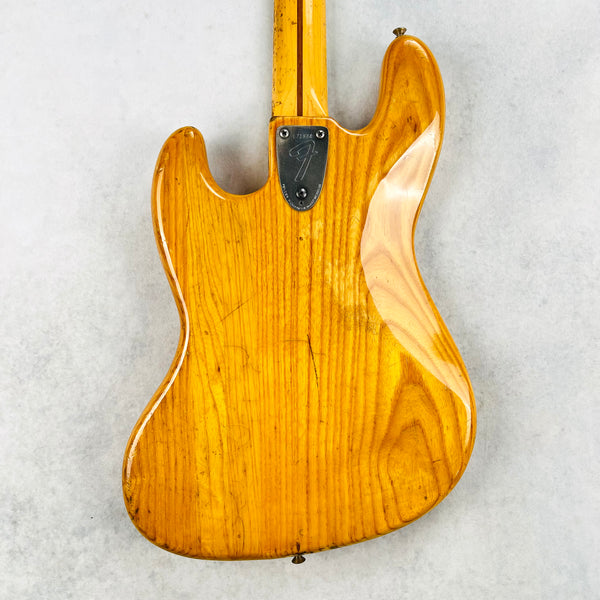 1975 Fender Jazz Bass Ash Body Natural Vintage Bass Guitar - 14
