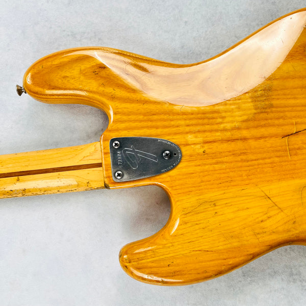 1975 Fender Jazz Bass Ash Body Natural Vintage Bass Guitar - 17
