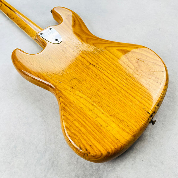 1975 Fender Jazz Bass Ash Body Natural Vintage Bass Guitar - 18