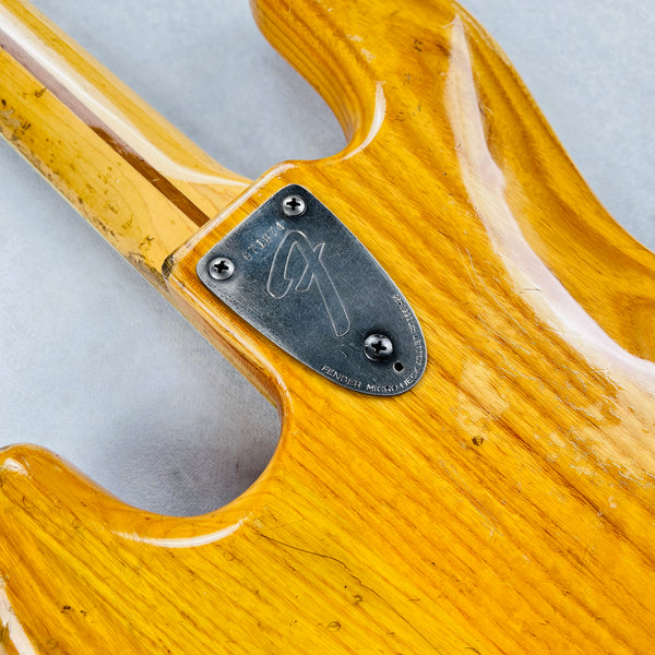 1975 Fender Jazz Bass Ash Body Natural Vintage Bass Guitar - 19