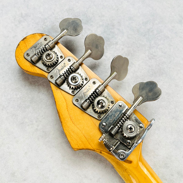 1975 Fender Jazz Bass Ash Body Natural Vintage Bass Guitar - 22