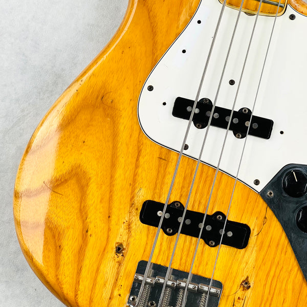 1975 Fender Jazz Bass Ash Body Natural Vintage Bass Guitar - 4