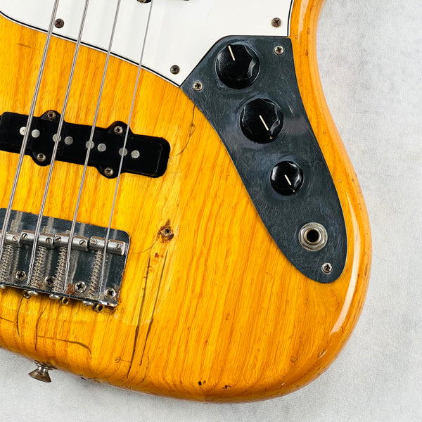 1975 Fender Jazz Bass Ash Body Natural Vintage Bass Guitar - 6
