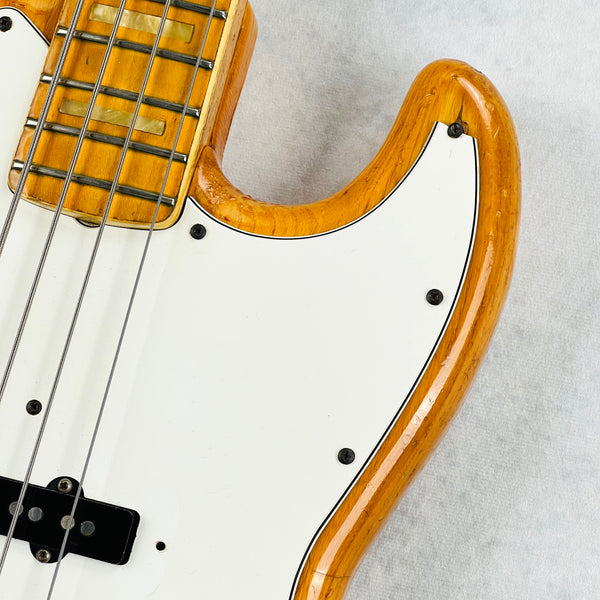 1975 Fender Jazz Bass Ash Body Natural Vintage Bass Guitar - 7
