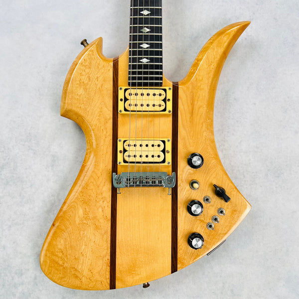 1980s B.C Rich Mockingbird Vintage Electric Guitar Natural - 1