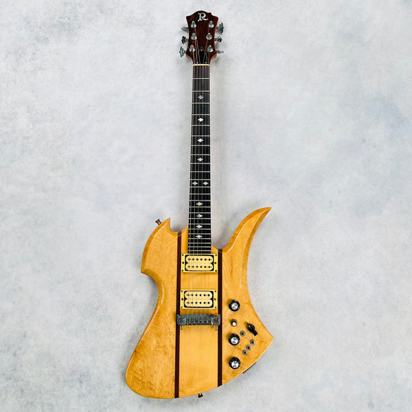 1980s B.C Rich Mockingbird Vintage Electric Guitar Natural - 2