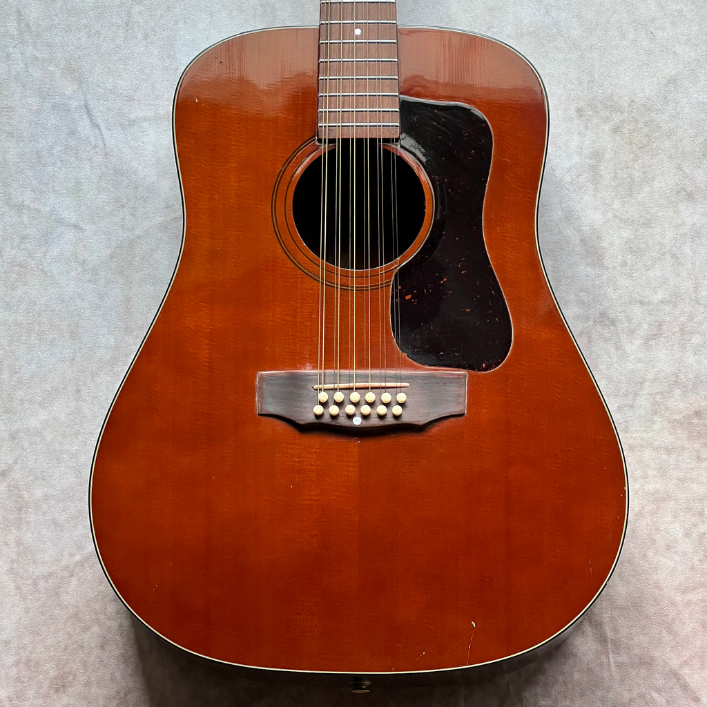 Guild D-212M 12-String Dreadnought 1981 - Mahogany Brown - 1