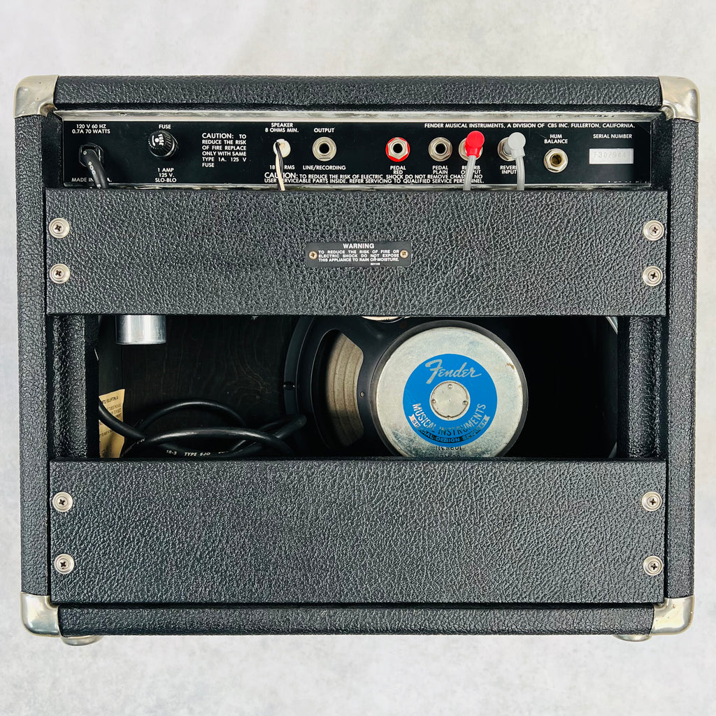 1983 Fender Super Champ 1x10" Vintage Guitar Combo Amplifier Black - 10
