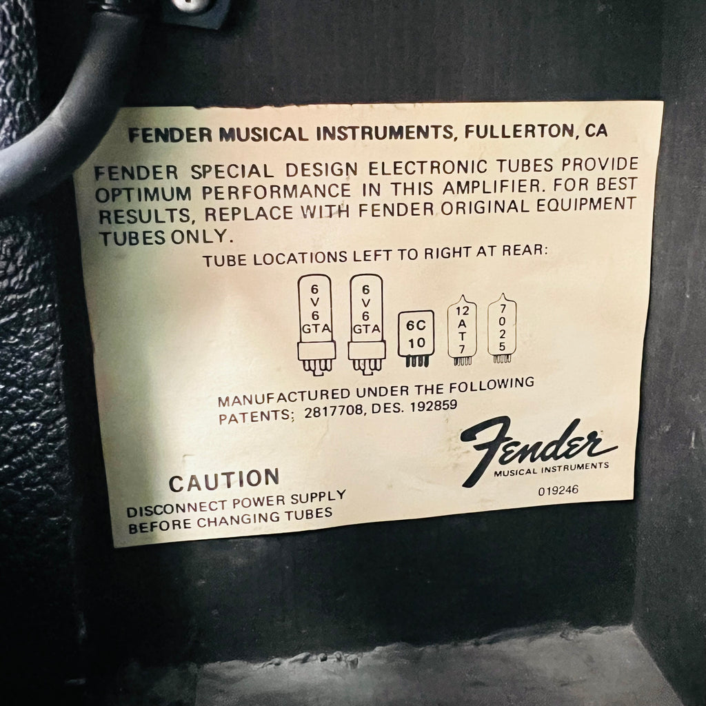 1983 Fender Super Champ 1x10" Vintage Guitar Combo Amplifier Black - 16