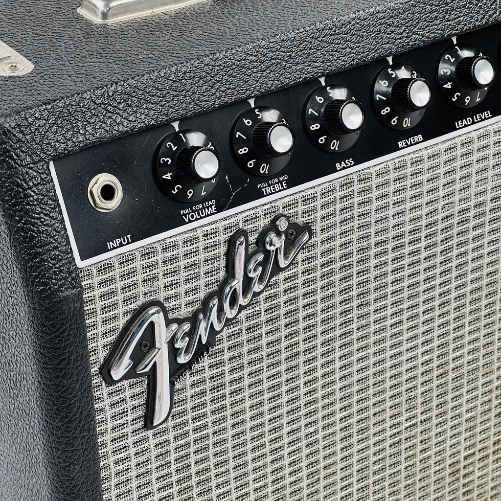 1983 Fender Super Champ 1x10" Vintage Guitar Combo Amplifier Black - 3