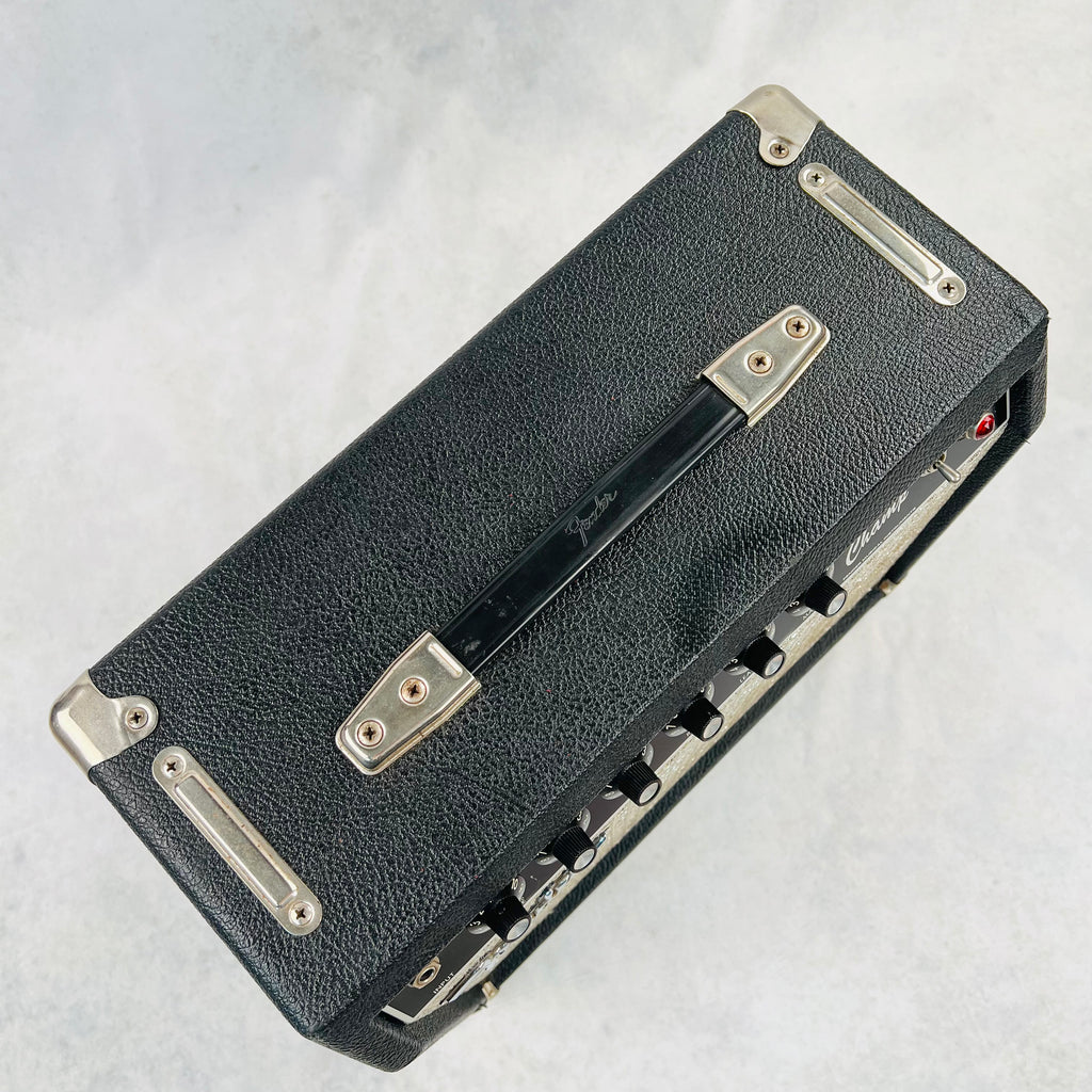 1983 Fender Super Champ 1x10" Vintage Guitar Combo Amplifier Black - 9